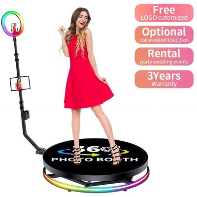 Fotobooth con fotocamera rotante a 360 gradi con supporto automatico e carico di 500 kg