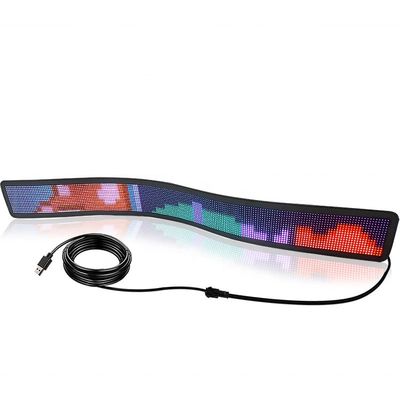 Segnale auto a LED personalizzabile con controllo app 5mm Pixel Pitch Panel Dimensione 672x122mm