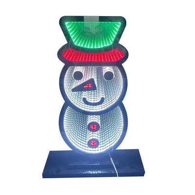 Home Decor Snowman Luce Specchio Infinito con 1000lm Flux luminoso e cavo di alimentazione