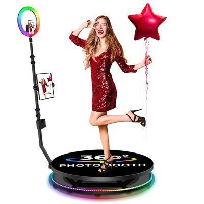 80-120cm Stand rotante Wedding Fantasy 360 Photo Booth Overhead Machine con design
