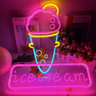 Segno di neon LED acrilico Neon Flex per logo esterno personalizzato e tensione DC12V/AC110-220V