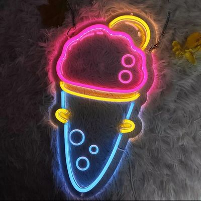 Segno di neon LED acrilico Neon Flex per logo esterno personalizzato e tensione DC12V/AC110-220V