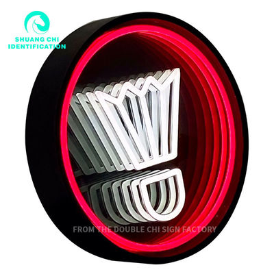 Cornice di metallo resistente Custom Infinity 3D Mirror Neon Dance Floor per DJ Disco Party