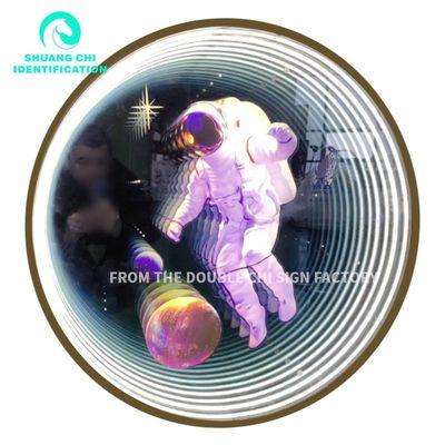 Spessore personalizzato 3D Neon Abyssal Mirror a scacchi Perfetto per la decorazione degli interni del negozio