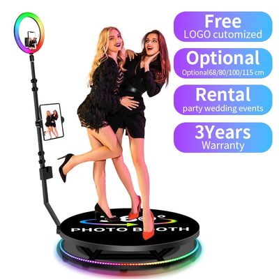 Eventi matrimoniali devono avere una cabina fotografica a 360 gradi con una piattaforma per custodia di viaggio altezza 25 cm
