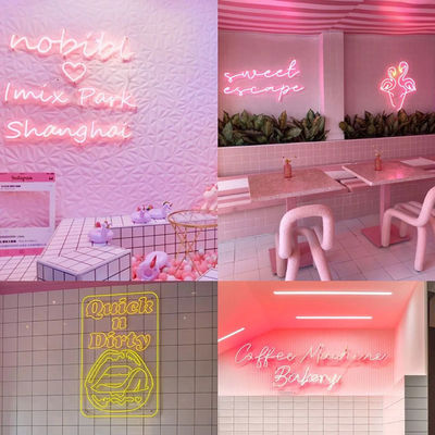 Acrilico neon Flex 12V RGB LED impermeabile Neon Sign Light per la decorazione delle feste natalizie