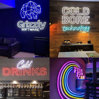 Acrilico neon Flex 12V RGB LED impermeabile Neon Sign Light per la decorazione delle feste natalizie