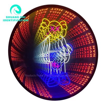Cornice di metallo resistente Customization 3D Mirror Neon Dance Floor per DJ Disco Party