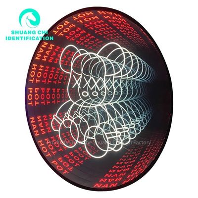 Cornice di metallo resistente Customization 3D Mirror Neon Dance Floor per DJ Disco Party