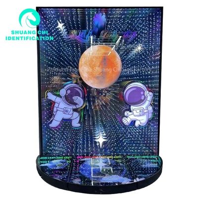 Dimensioni personalizzate Specchio di carattere luminoso per l'infinito tecnologico di luce e ombra