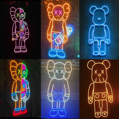 Party Bar Home Event Decorazione Neon Light Buon compleanno LED RGB Sign con Silica Gel