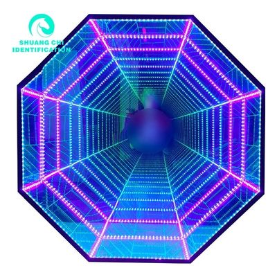 Segnaletica all'interno e all'esterno Abyssal 3D Mirror Neon Mirror con spessore personalizzato