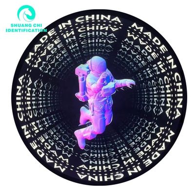 Luce e ombra tecnologica specchio neon 3D abissale a scacchi specchio neon 50x50