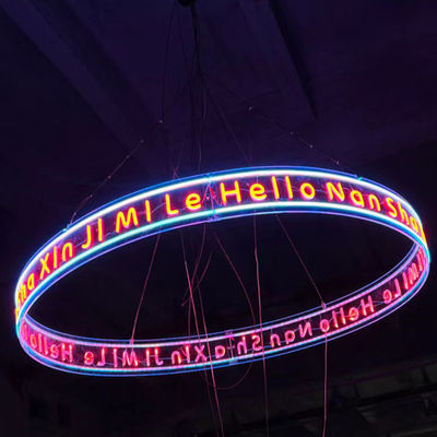 Lampade da paesaggio a anello toroidale a fluorescenza LED a fluorescenza per la decorazione a cambiamento di colore