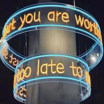 Lampade da paesaggio a anello toroidale a fluorescenza LED a fluorescenza per la decorazione a cambiamento di colore