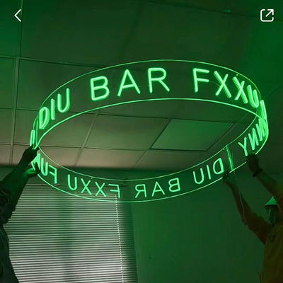 Segno di luce al neon a cavo per il logo personalizzato Flex Strip Linea di produzione di illuminazione liscia