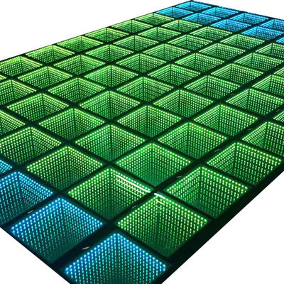 Dimmer Pista Light Festa di nozze 3D Specchio Terrazza da ballo LED Display Screen Panels