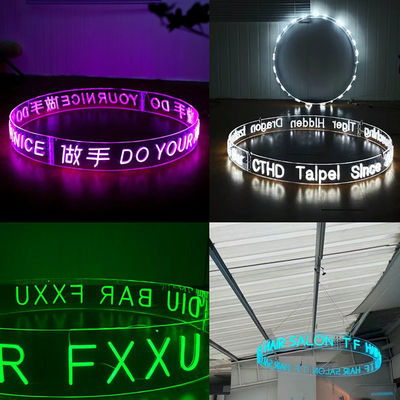 Segno di luce al neon a cavo per il logo personalizzato Flex Strip Linea di produzione di illuminazione liscia