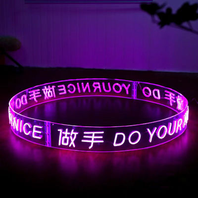 Installazione di cavi fai-da-te LED Neon Flex Strip Lampade per illuminazione fluida e decorazione interna