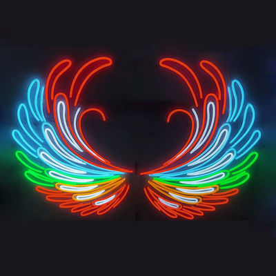 Dimensioni personalizzate Discount LED Neon Sign for Happy Birthday Logo Wings Halloween Bar Sign