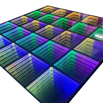 3D Infinity LED Mirror Wedding Party LED Digital Dance Floor Lights per il matrimonio in discoteca