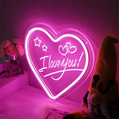 Decorazione murale con lettere acriliche con segnale al neon a LED