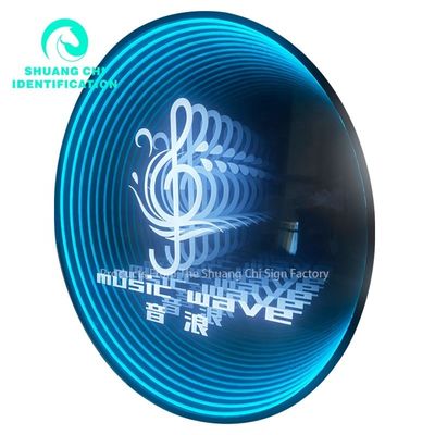 Segno al neon a specchio per prodotti finali personalizzati