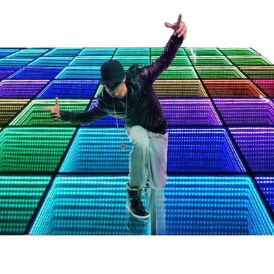 3D Infinity Mirror Video Light LED Pavimento da ballo per la personalizzazione della festa di nozze
