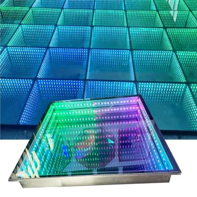 3D Infinity Mirror Video Light LED Pavimento da ballo per la personalizzazione della festa di nozze
