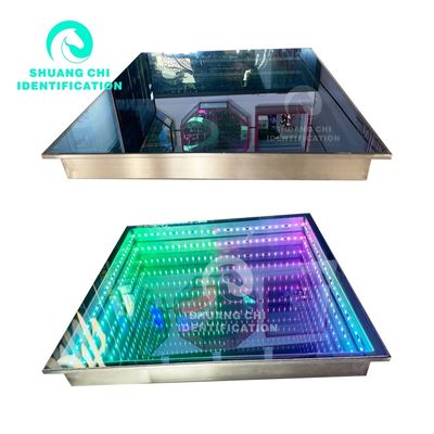 3D Infinity Mirror Video Light LED Pavimento da ballo per la personalizzazione della festa di nozze