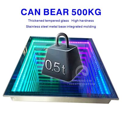 3D Infinity Mirror Video Light LED Pavimento da ballo per la personalizzazione della festa di nozze