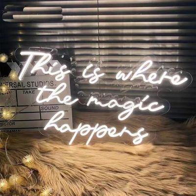 Dimensioni personalizzate LED Neon Sign Light per la decorazione degli interni Buone vibrazioni Decorazione murale