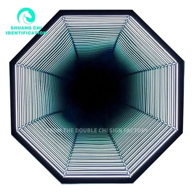 2023 Infinite Extension Digital Signage LED Light Box Mirror Abyss Neon Mirror per interni