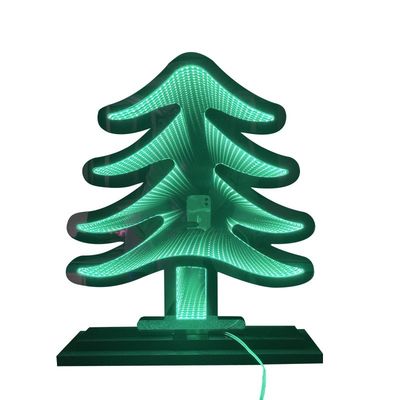 Albero di Natale Infinity Led Specchi Acrilici Luci esterne senza supporto di smorzatore