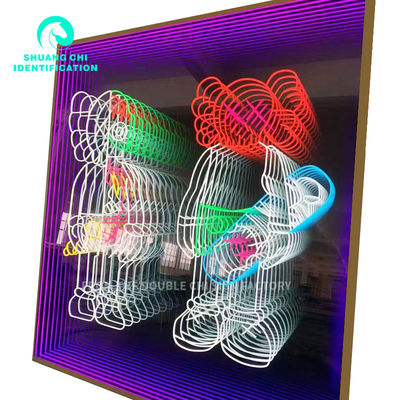 La decorazione da parete da non perdere Specchio al neon 3D per KTV e spazi interni