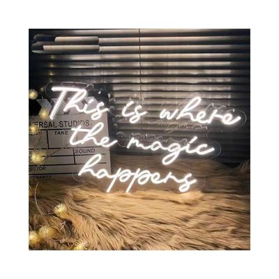Lettere artigianali LED segno di luce al neon per la decorazione di nozze personalizzata in stile contemporaneo