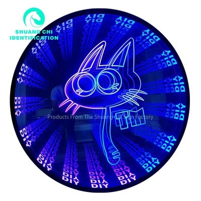 Segnale pubblicitario per la decorazione degli interni 3D Stereo Tunnel Abyss Infinity Mirror