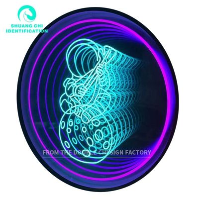 Segno di Neon personalizzato Installazione di specchietti infiniti Via di appendere o sollevare Perfetto per qualsiasi spazio