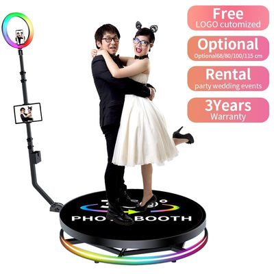 Fotocamera per feste a 360 gradi con stabilizzatore di supporto rotante vetro temperato a metallo forte