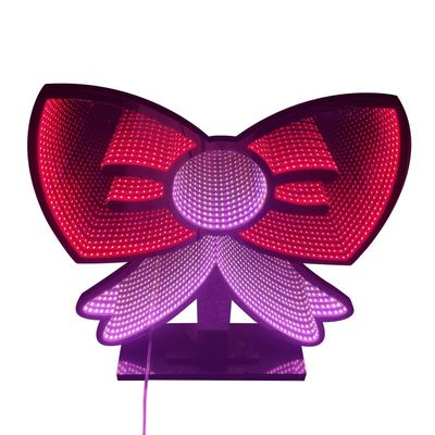 Luci a LED a specchio infinito acrilico per feste natalizie e decorazioni festive