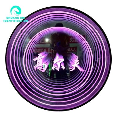 Collegamento di alimentazione Infinity Custom LED Screen Mirror Neon Sign For Any Organization