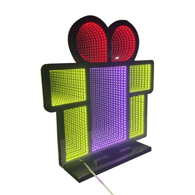 Luci a specchio a LED Decorazione domestica Decorazione della stanza Luci Decorazioni natalizie Illusione