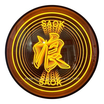 Specchio per abissi personalizzato Specchio al neon per decorazioni murali Personalizzazione contemporanea