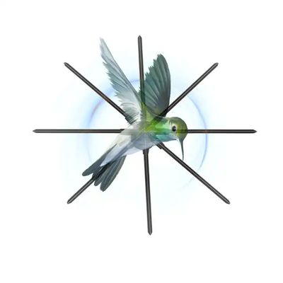 42cm 52cm 65cm 70cm 100cm Display proiettore LED 3d Hologram Fan per annunci in negozio
