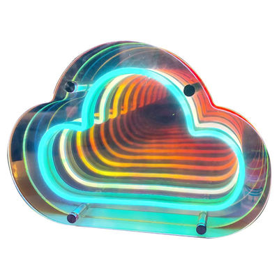 DC12V/AC110-220V Custom Infinity Logo Colorato LED 3D Neon Wall Tunnel per DJ Disco Party