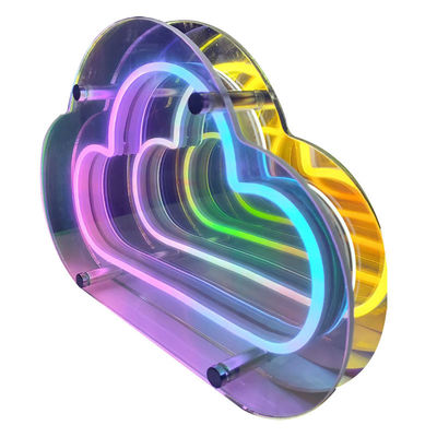 DC12V/AC110-220V Custom Infinity Logo Colorato LED 3D Neon Wall Tunnel per DJ Disco Party