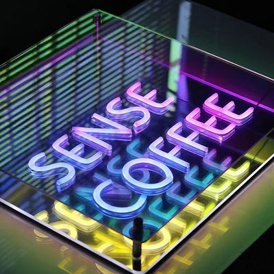 DC12V/AC110-220V Custom Infinity Logo Colorato LED 3D Neon Wall Tunnel per DJ Disco Party