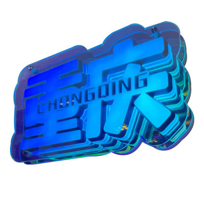 DC12V/AC110-220V Custom Infinity Logo Colorato LED 3D Neon Wall Tunnel per DJ Disco Party