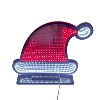 LED Light Strip Multilayer Mirror Neon Abyss Mirror Segni d'arte per la decorazione di Natale