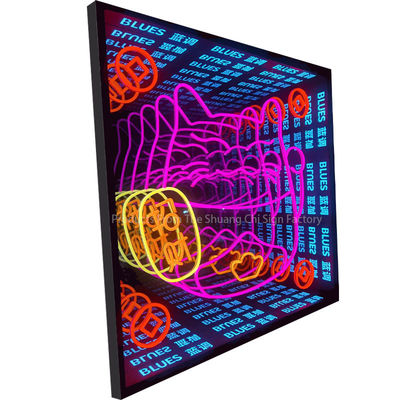 Segnale a neon a LED personalizzato per la pubblicità all'aperto a specchio infinito impermeabile negli hotel